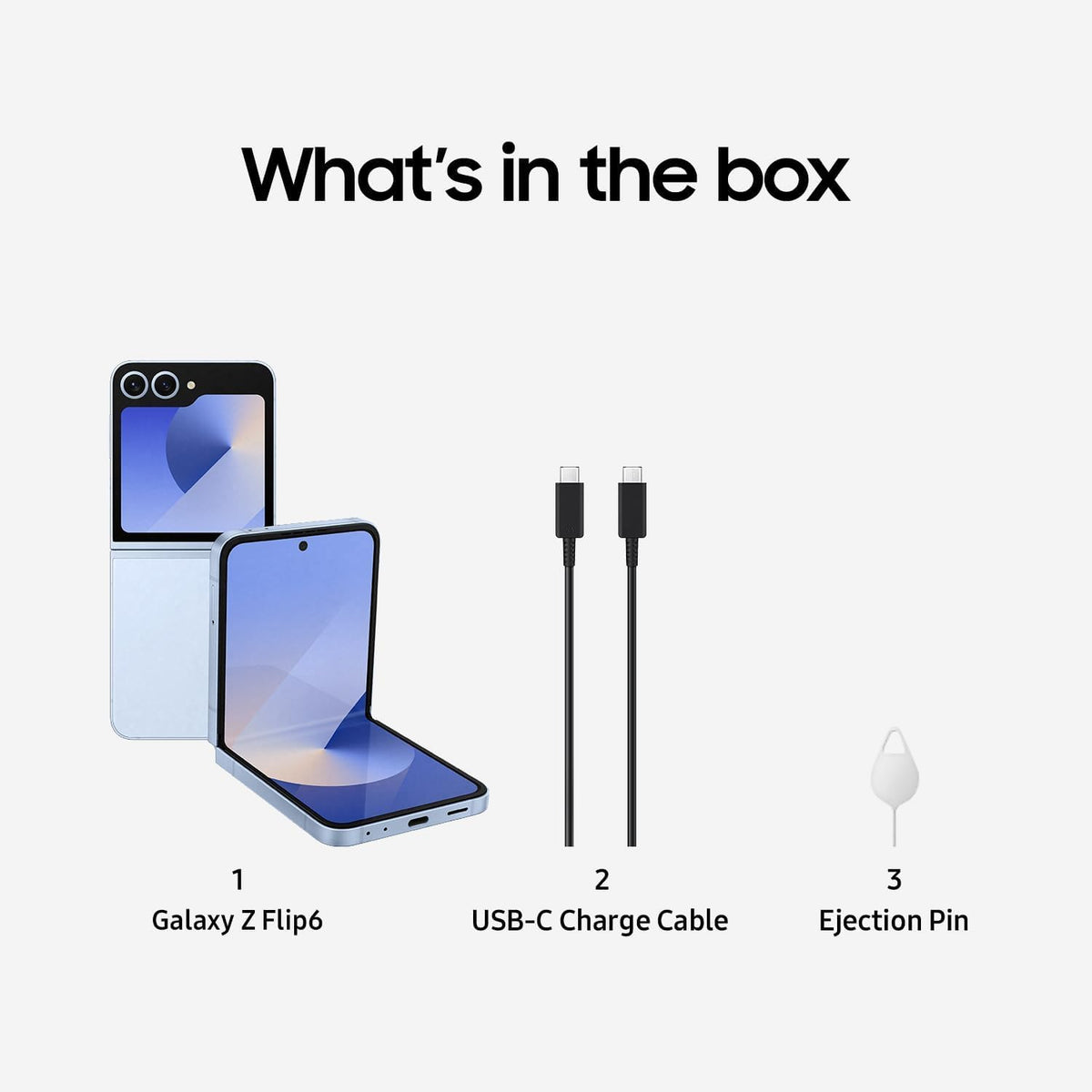 Galaxy Z Flip 6 256GB Blue Smartphone L527405