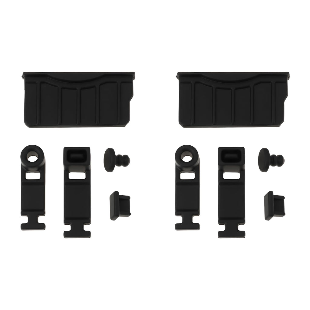 Game Console Card Slot Silicone Plug 2 Sets Black D1826