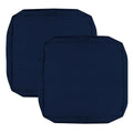 Patio Cushion Covers 16x16x2.5 Navy Blue 2 Packs I50755