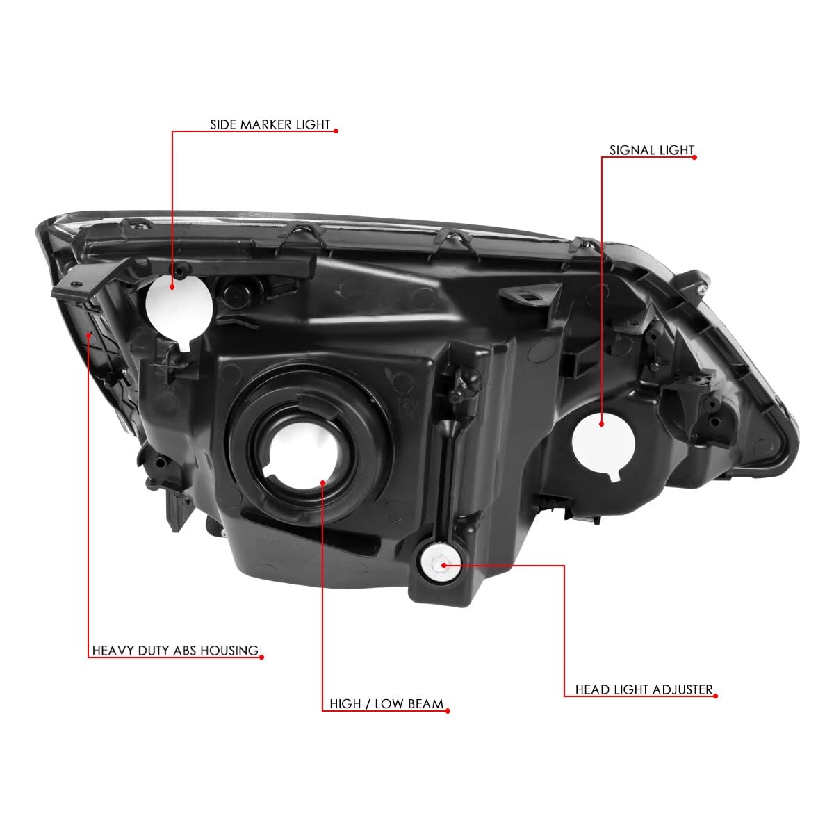 Halogen Headlight Assembly O64082