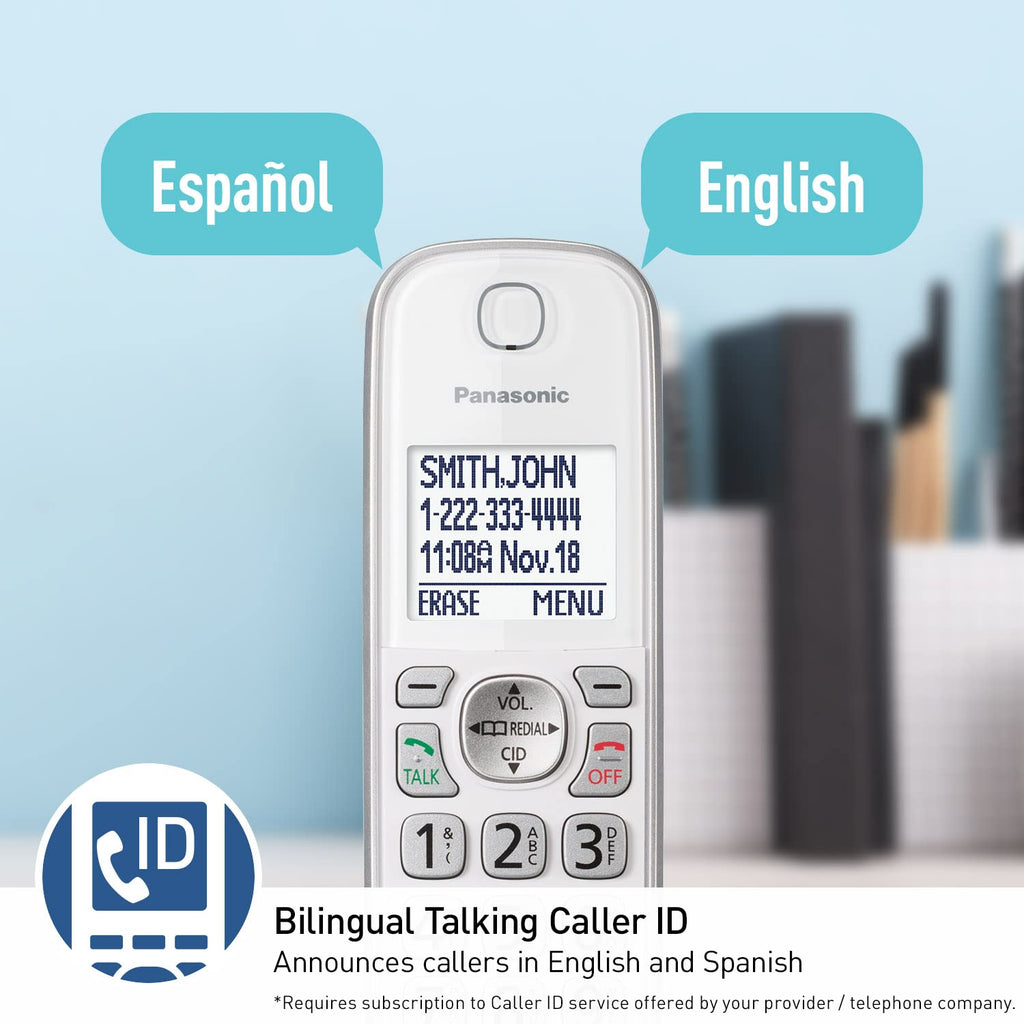 Expandable Cordless Phone with Answering Machine and Call Block, 2 Handsets L866