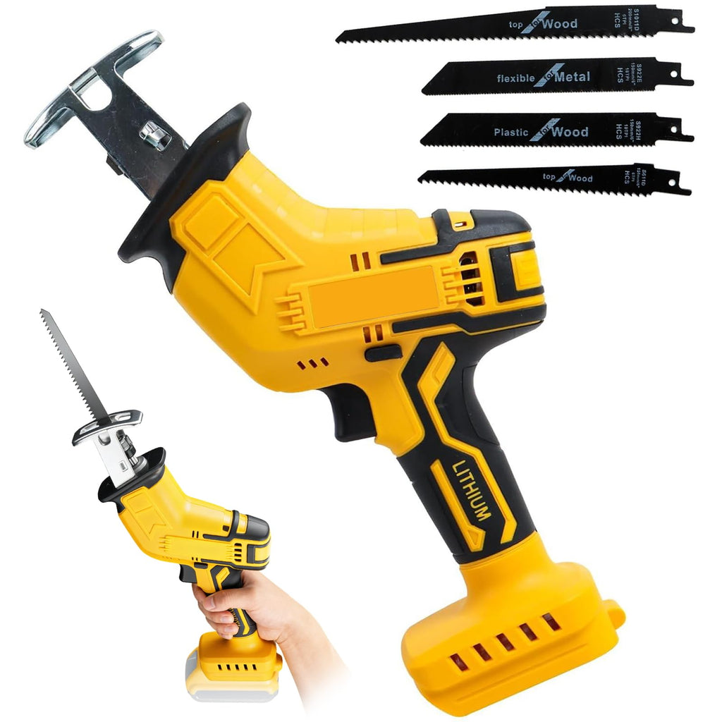 Cordless Reciprocating Saw 0-3500 SPM Variable Speed with 4 Blades I37127