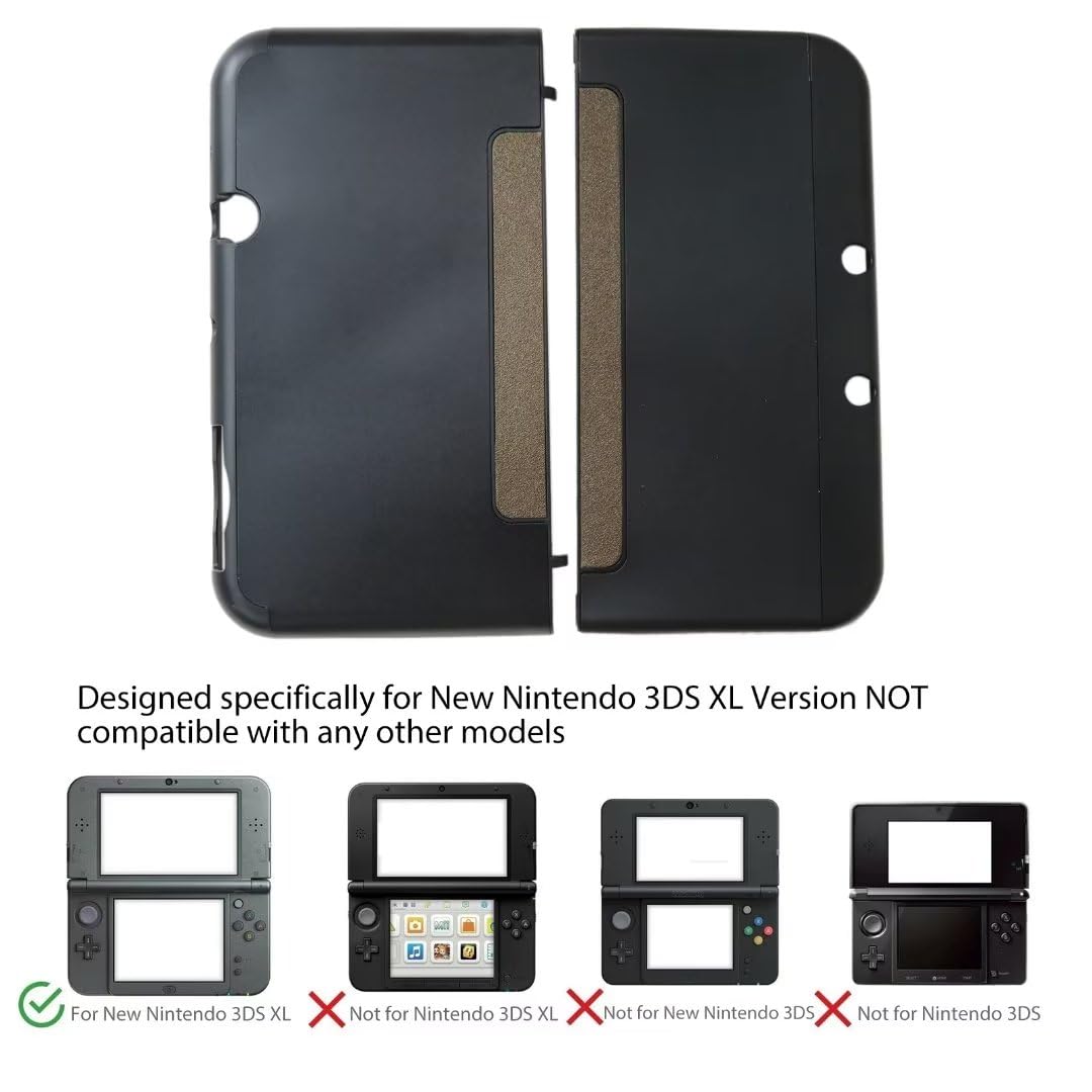 Hard Shell Case for Nintendo 3DS LL XL - Black V4717