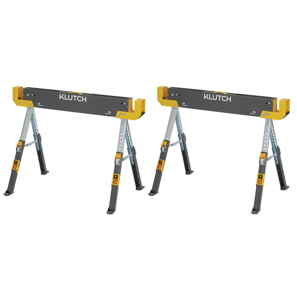 32in. Adjustable Steel Sawhorses, Pair F3023