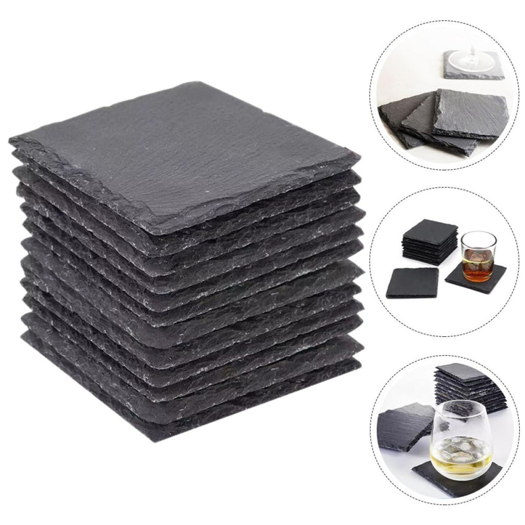 12pcs Natural Stone Drink Coasters G363372