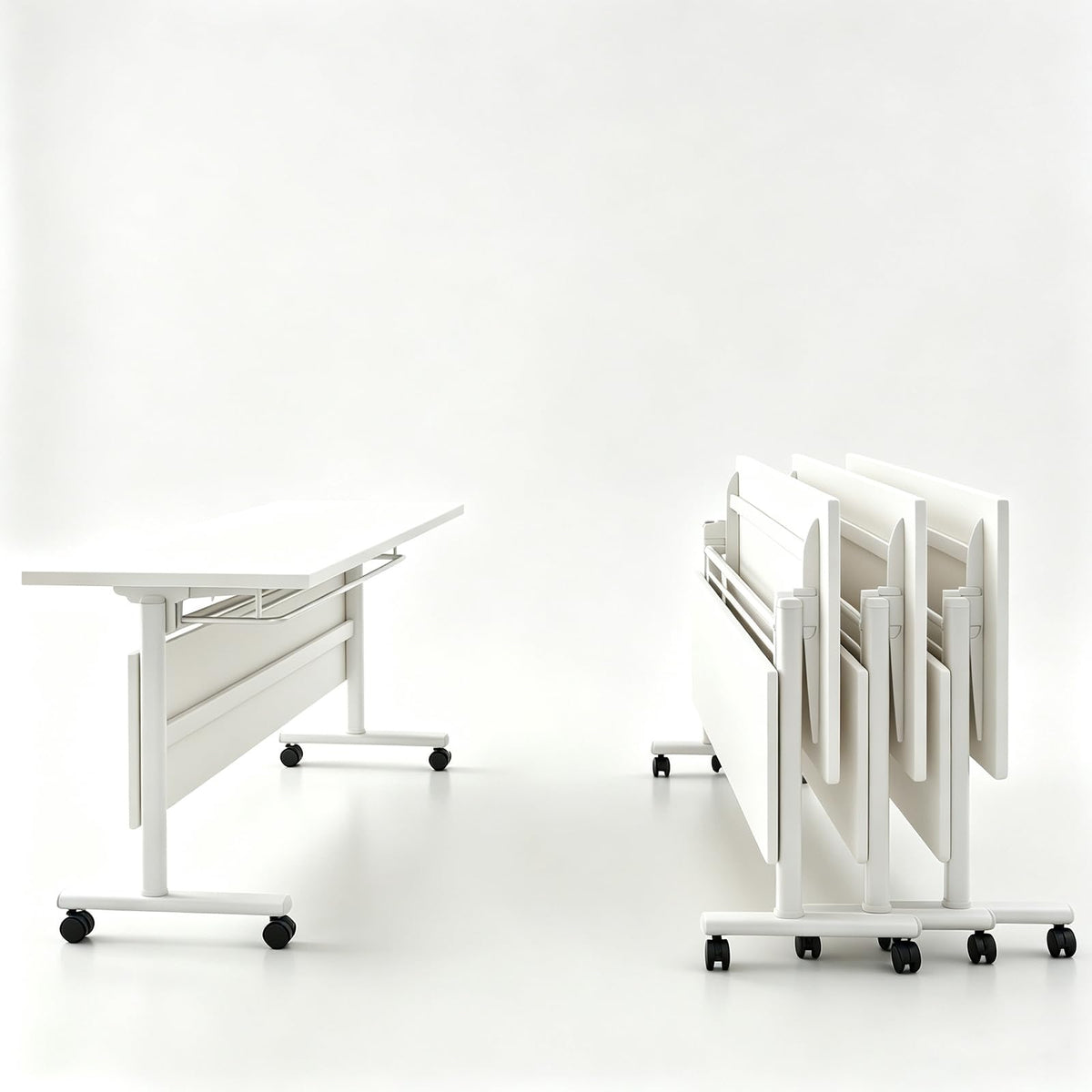 Folding Conference Table with Lock Casters K727484