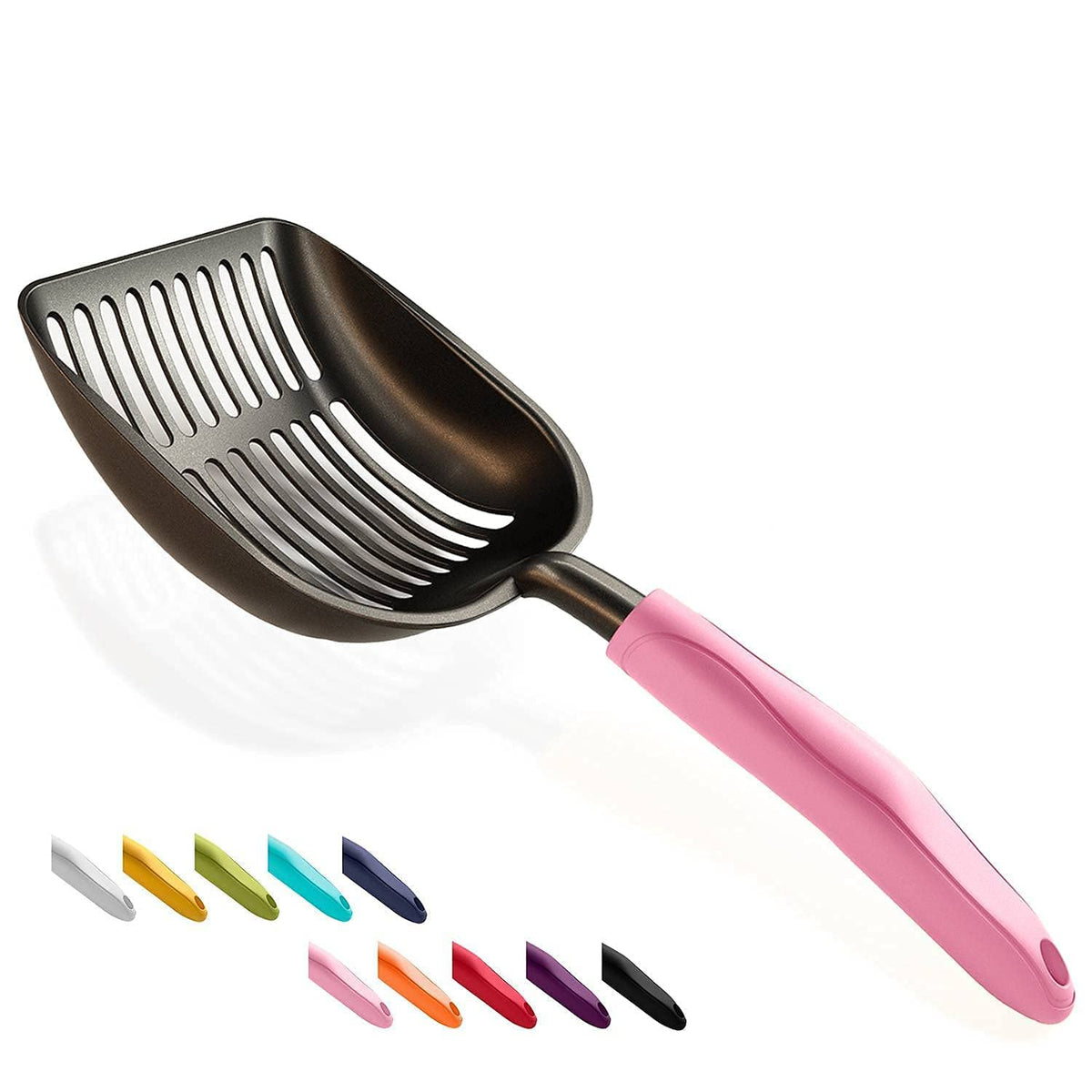 Non-Stick Aluminum Alloy Cat Litter Scoop with Long Handle D75299