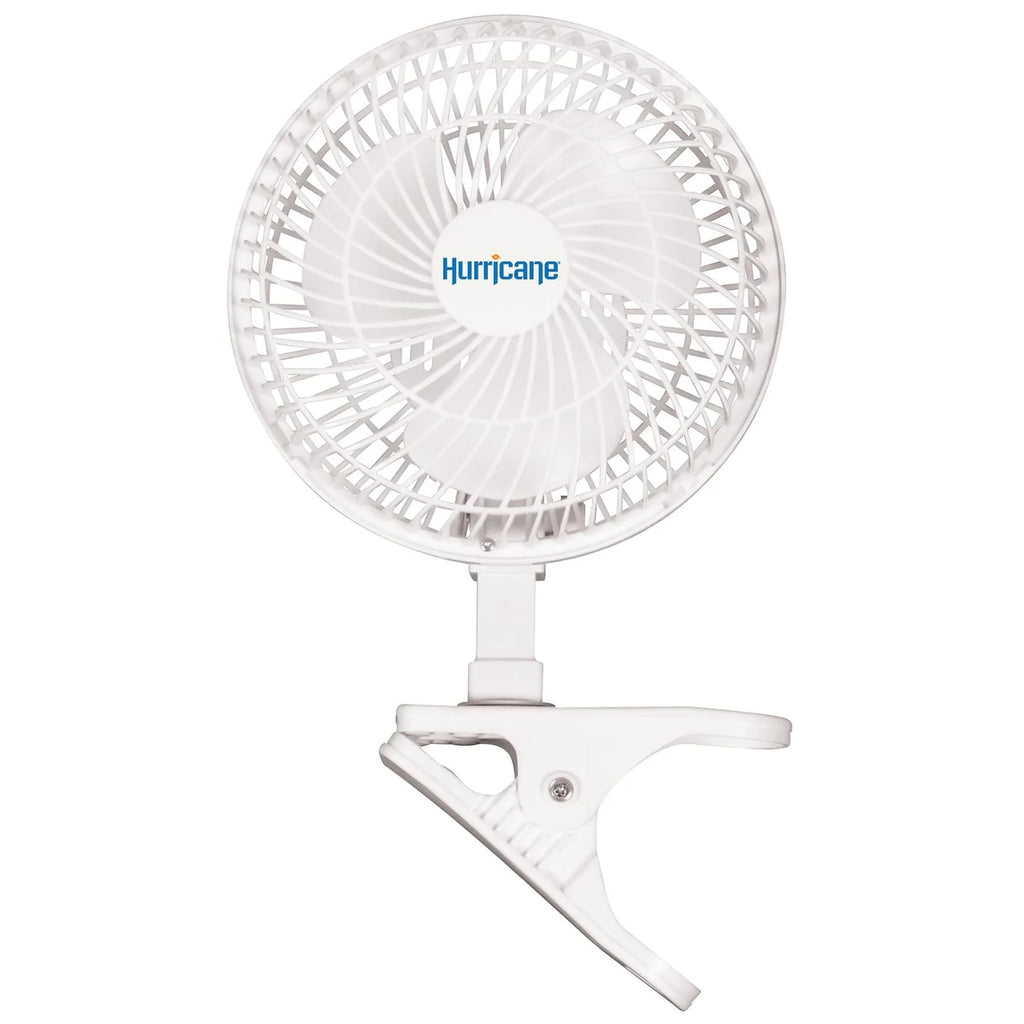 White 2-Pack 6" Clip-On Table Fan with 2 Quiet Speeds Y8960