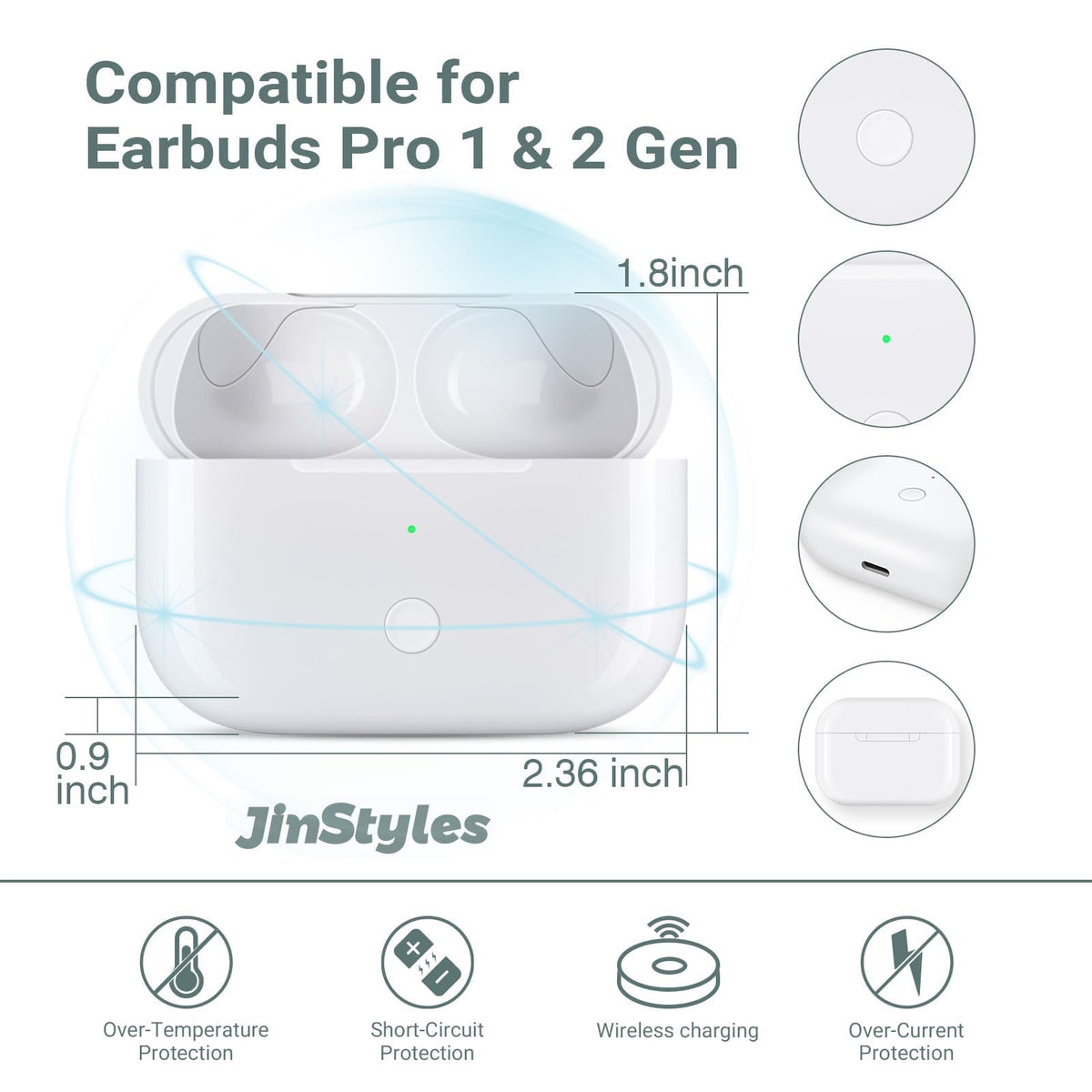 Wireless Charging Case for AirPods Pro 2nd & 1st Generation A641567