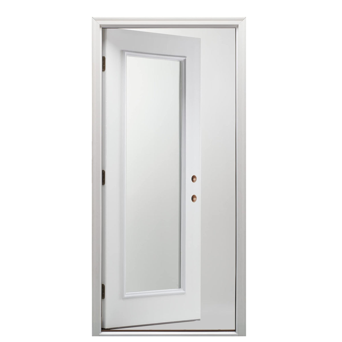 Primed Fiberglass Left Hand In-Swing Prehung Front Door 30" x 80" D904