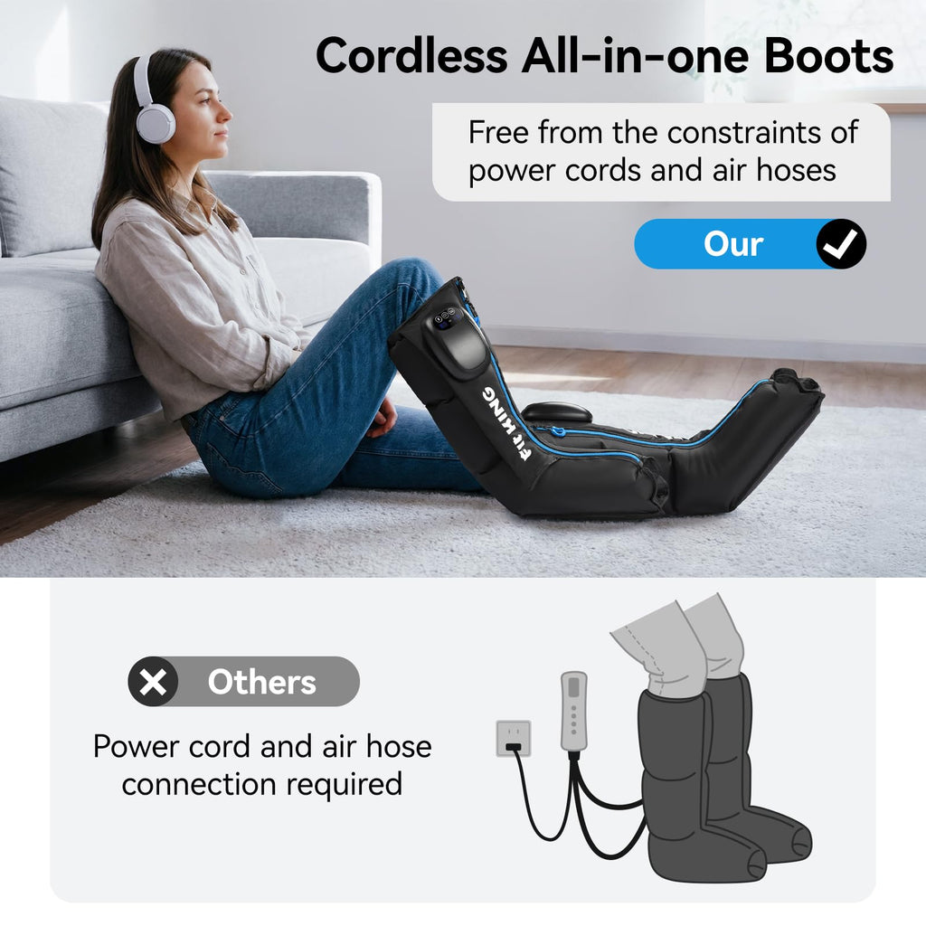 Cordless Foot and Calf Massage Boots D11688