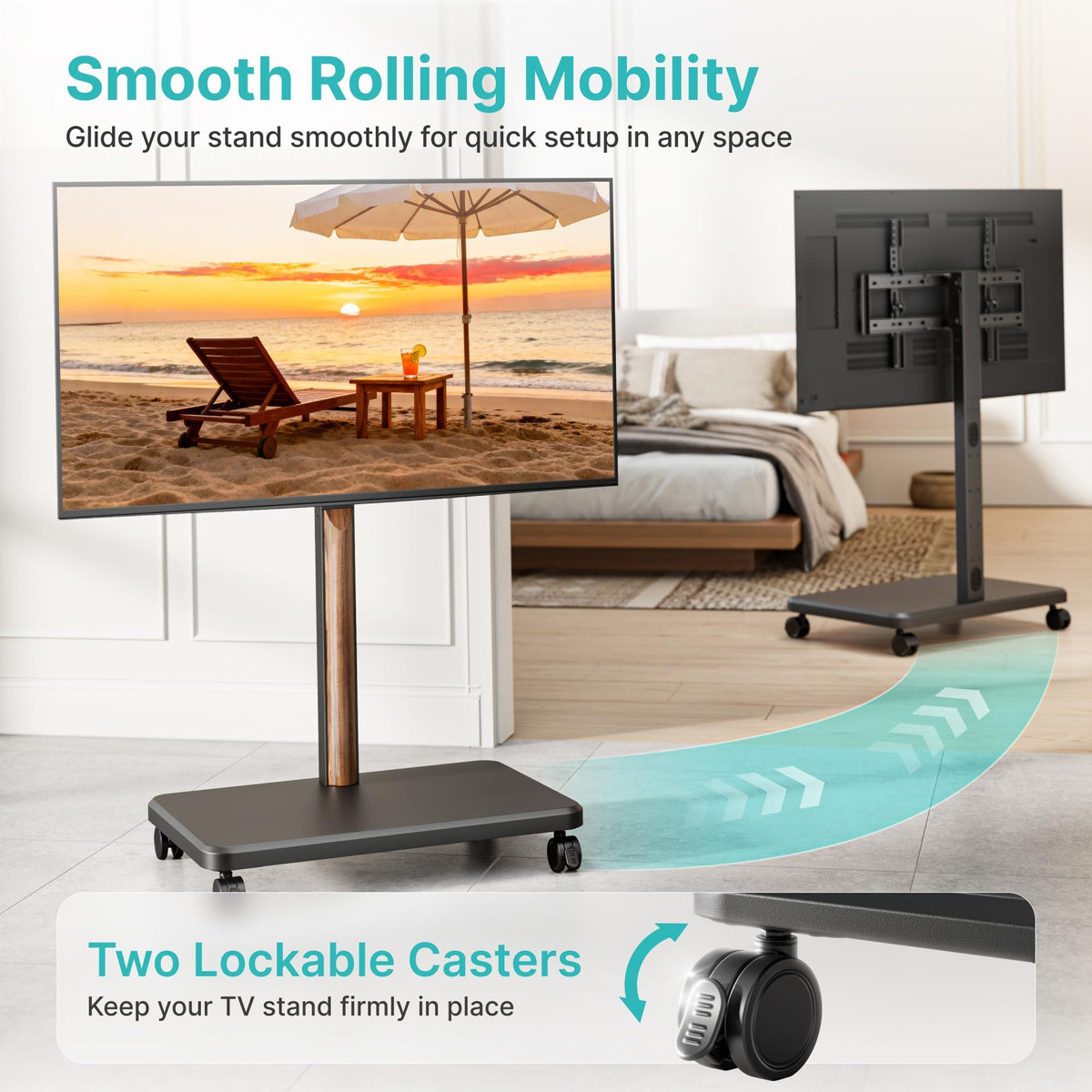 TV Rolling Cart for 32-85 Inch Screen X2364