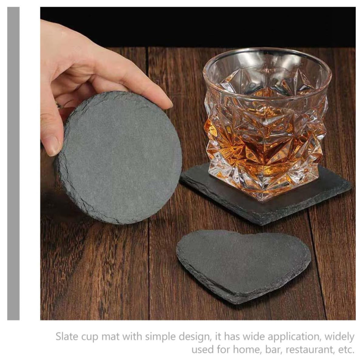 12pcs Natural Stone Drink Coasters G363372