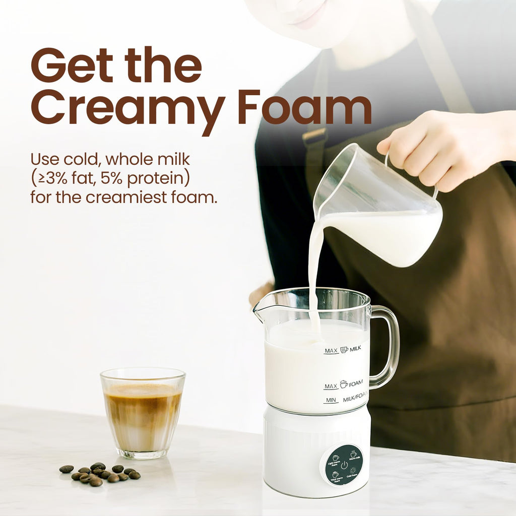 4-in-1 Electric Milk Frother and Steamer 13.52oz H5089