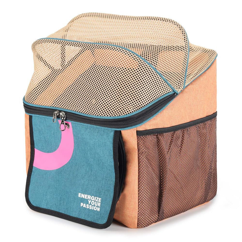 Expandable Soft-Sided Pet Bike Basket with Breathable Mesh W896