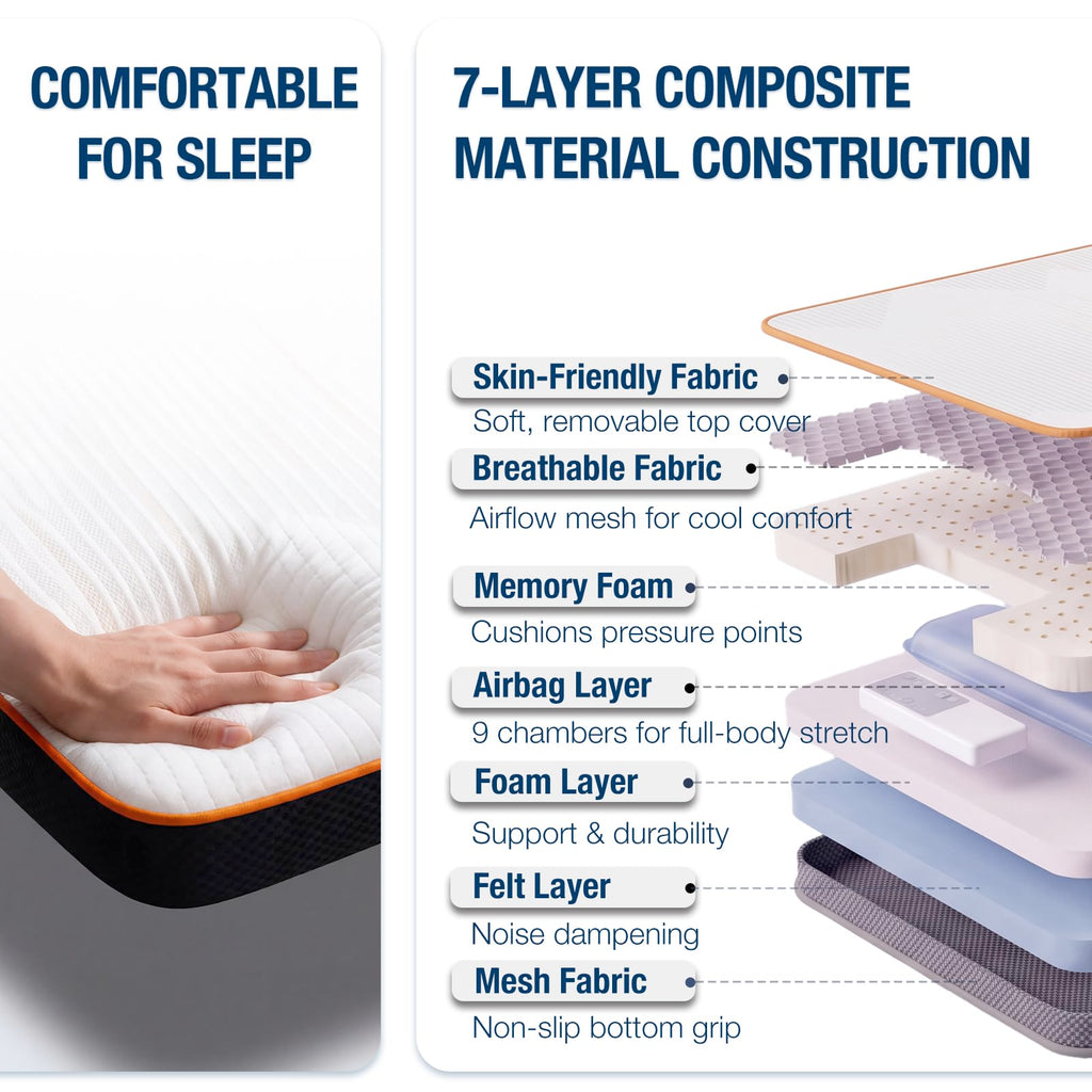 White Heated Full Body Massage Mat W423373