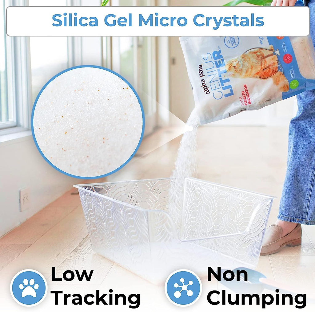 Lightweight Crystal Silica Gel Cat Litter, 6 lb Bag N188436