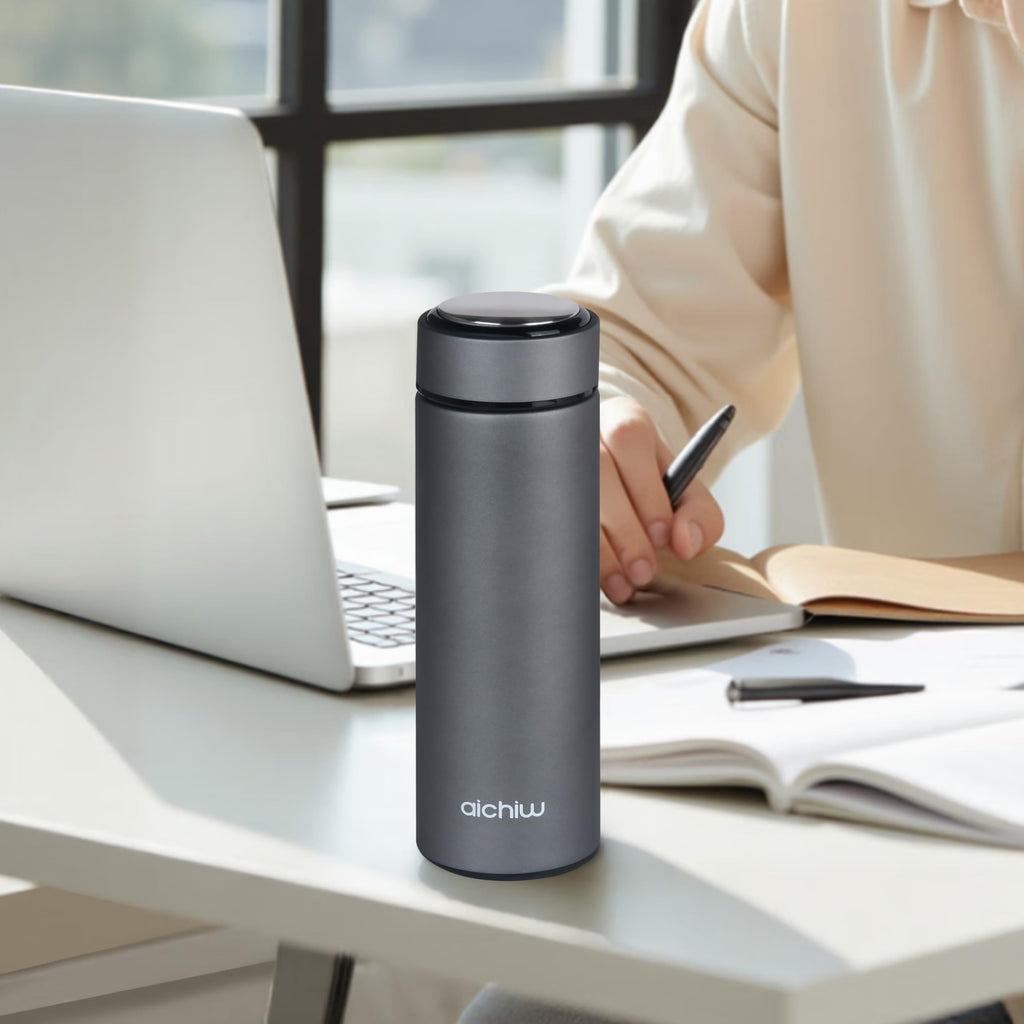 Vacuum Insulated 304 Stainless Steel Travel Mug with Lid 16 Oz Leak-Proof Tumbler W317