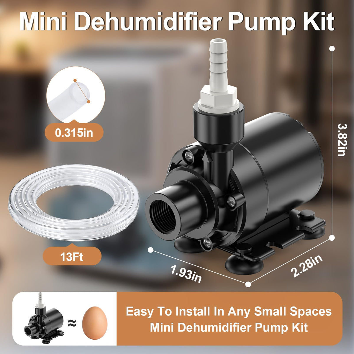 Automatic Dehumidifier Pump 15FT High Lift IPX8 Submersible I87069