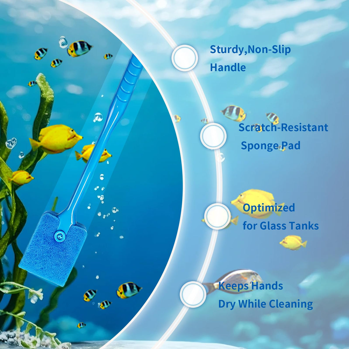 Double Sided Aquarium Cleaning Brush L4794