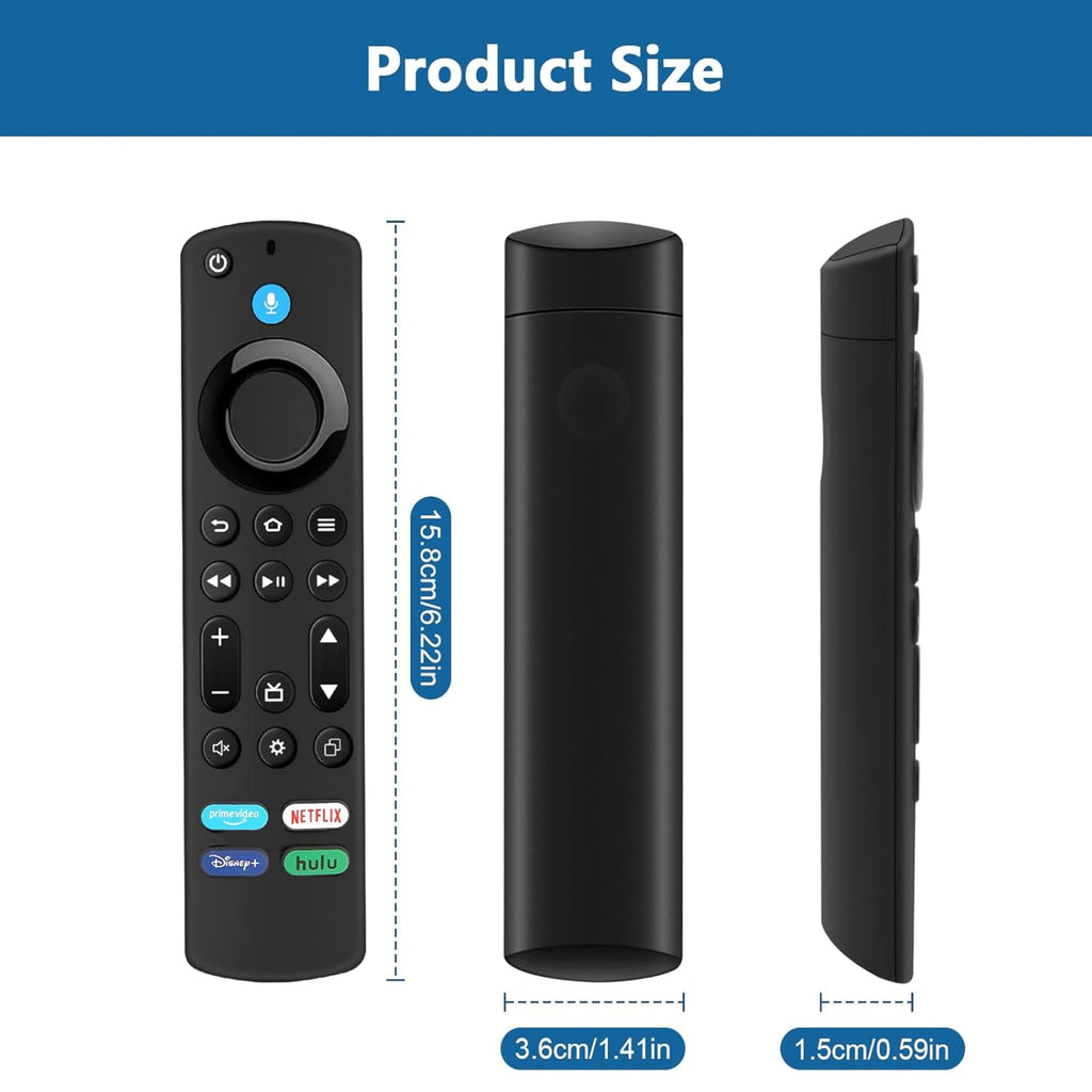 Voice Remote Control for Fire Stick and Cube Smart TVs with 4 App Shortcuts D452972