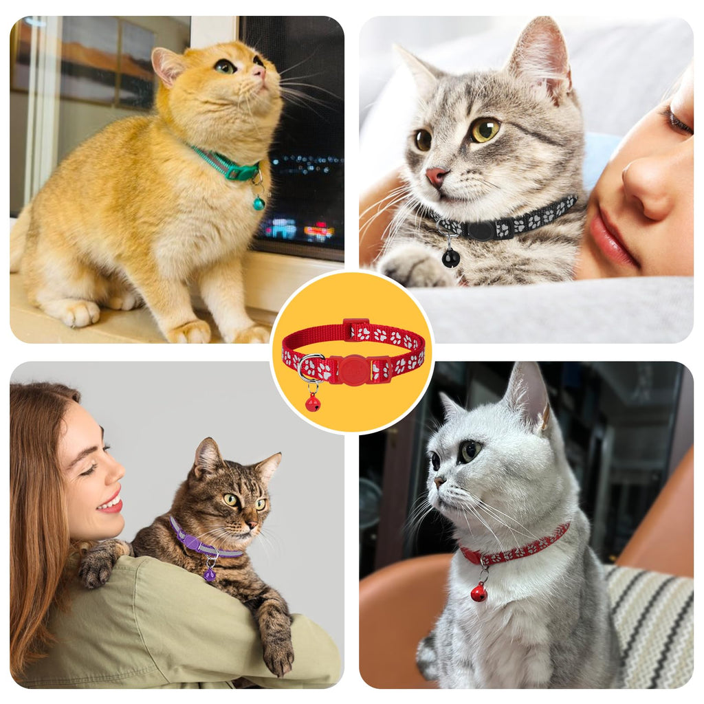 2 Pack Reflective Breakaway Cat Collar with Bell A3118