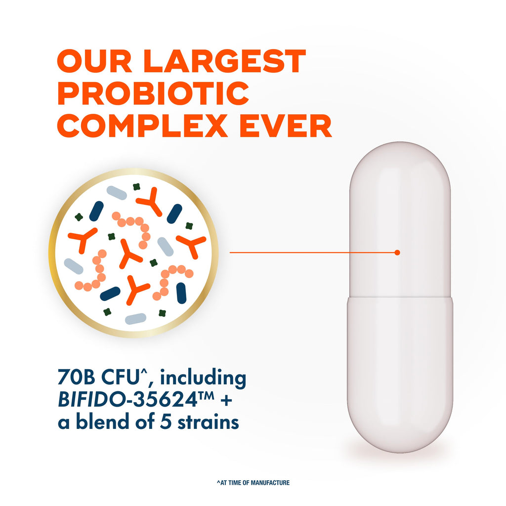 70 Billion CFU 6 Strain Blend Probiotic 30 Capsules V2848