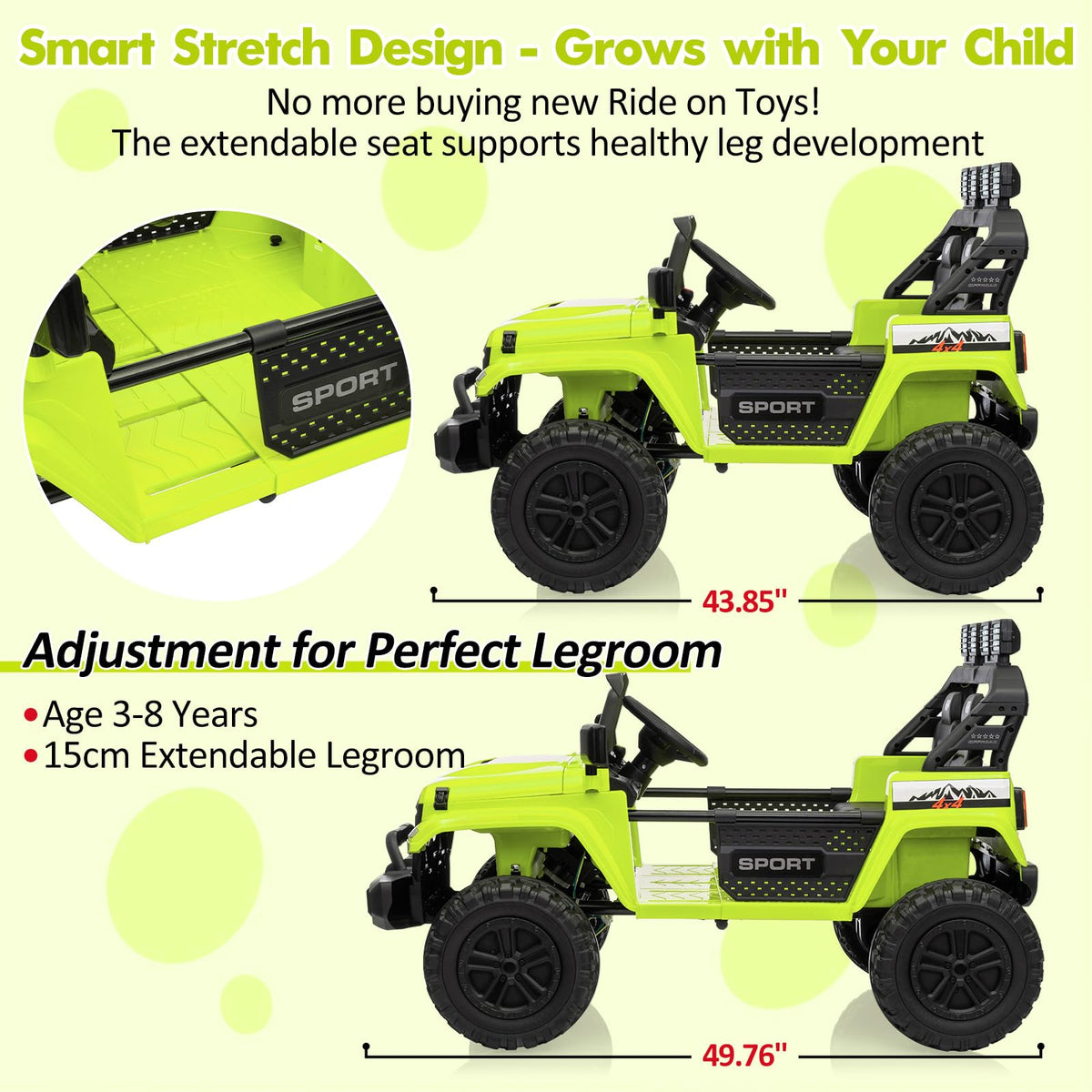 24V 2 Seaters Battery Powered Ride on Car A655996