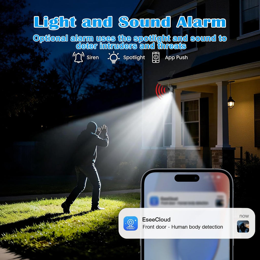 4G Solar Security Camera System with Base Station Q579