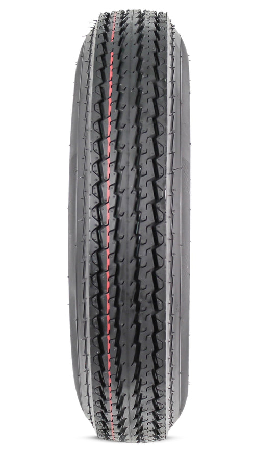 12 Inch 5 Lug Black Trailer Tire Rim Assembly S656