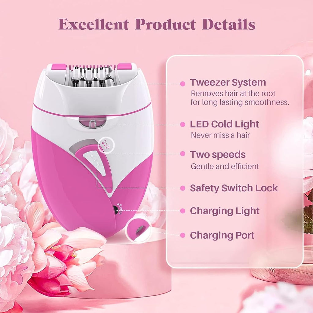 Epilator for Women with 2 Speed & LED Light O1128