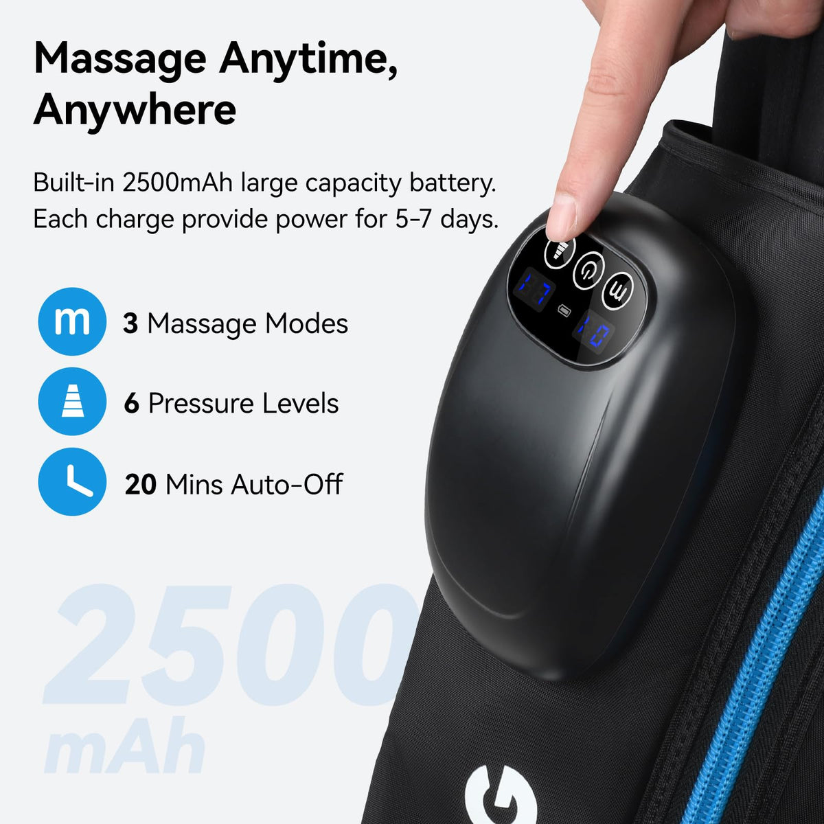 Cordless Foot and Calf Massage Boots D11688