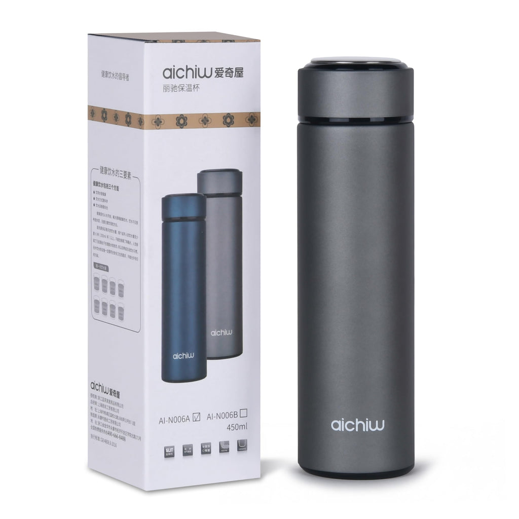 Vacuum Insulated 304 Stainless Steel Travel Mug with Lid 16 Oz Leak-Proof Tumbler W317