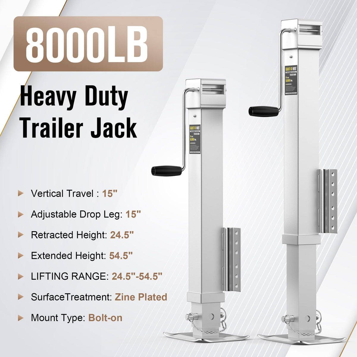 Heavy Duty Swivel Trailer Jack J701800
