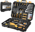 208 Piece General Household Hand Tool Kit with Toolbox Storage Case I674