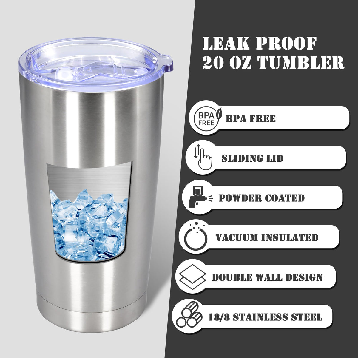 20 oz Insulated Stainless Steel Tumbler V354981