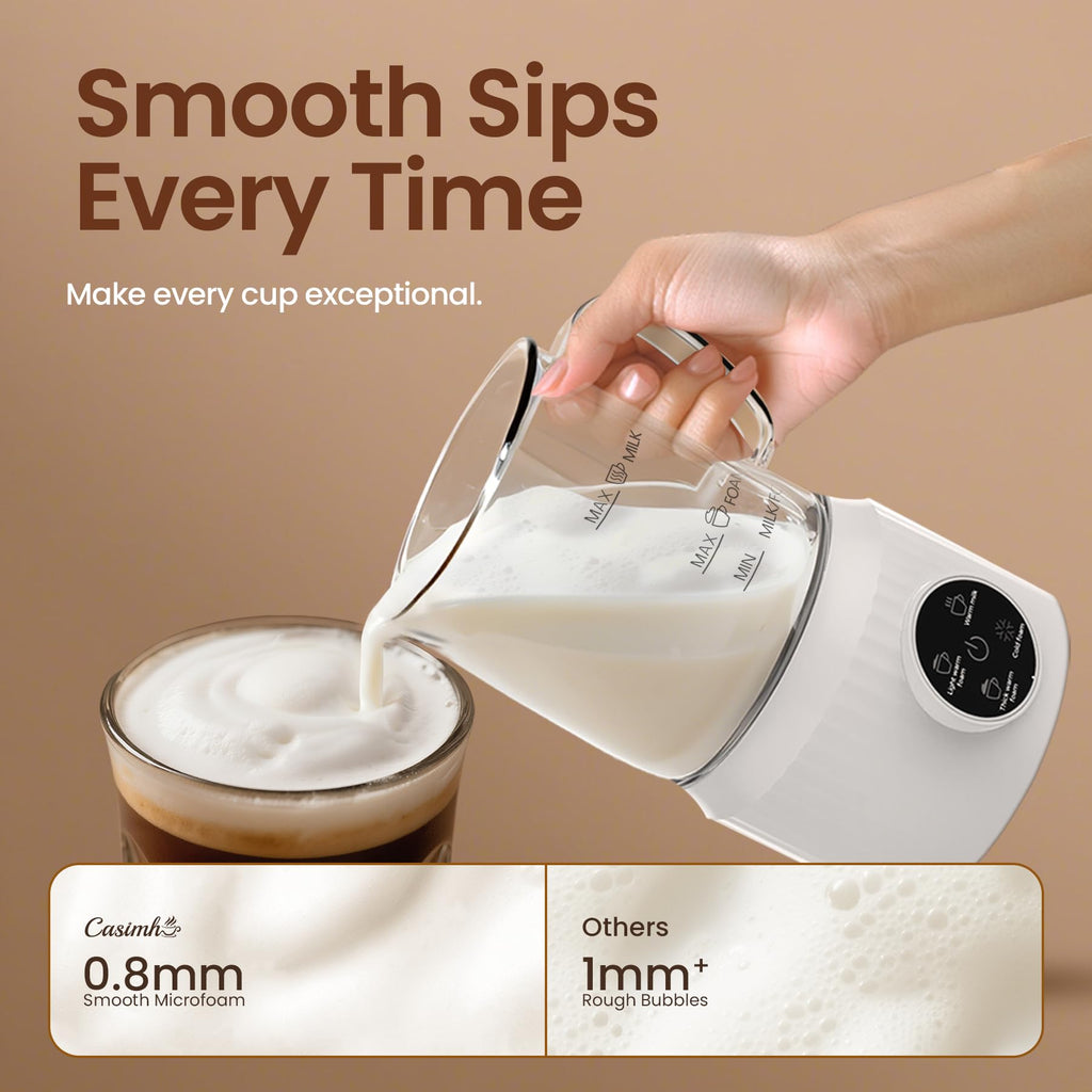 4-in-1 Electric Milk Frother and Steamer 13.52oz H5089
