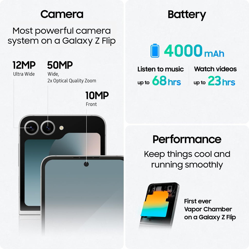 Galaxy Z Flip 6 256GB Blue Smartphone L527405