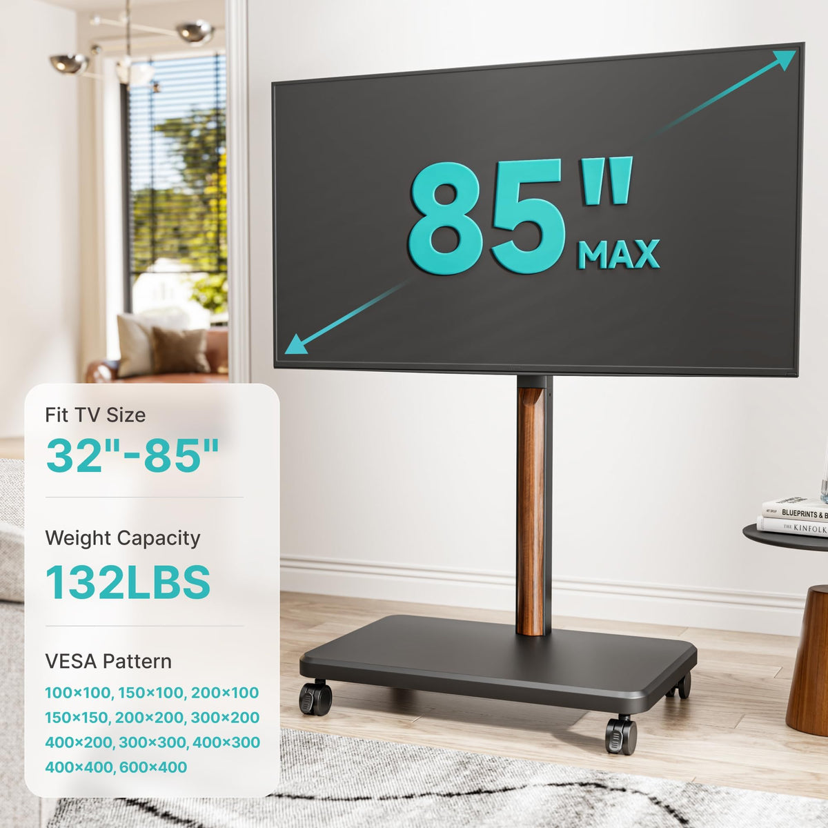 TV Rolling Cart for 32-85 Inch Screen X2364