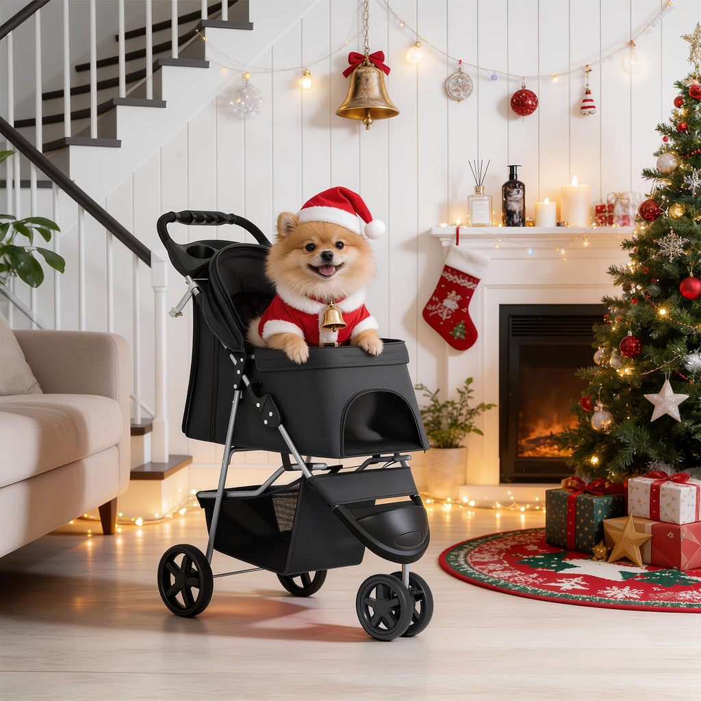 Black Pet Stroller J321368