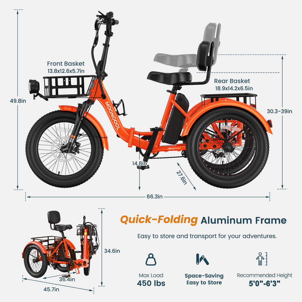Fat Tire Folding Electric Tricycle K2709