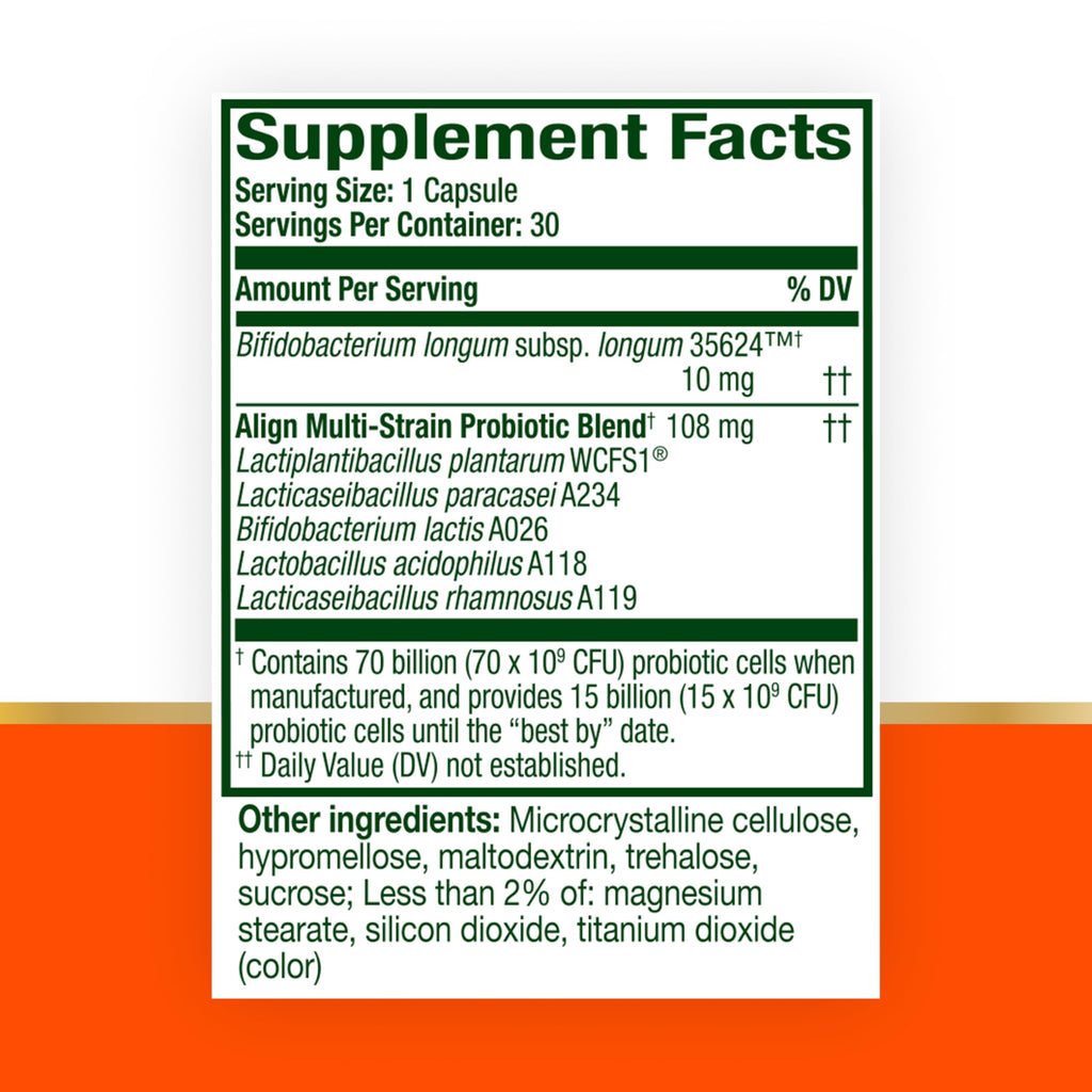 70 Billion CFU 6 Strain Blend Probiotic 30 Capsules V2848