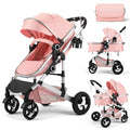 2 in 1 Convertible Baby Stroller, Diaper Bag, Pink Z6039