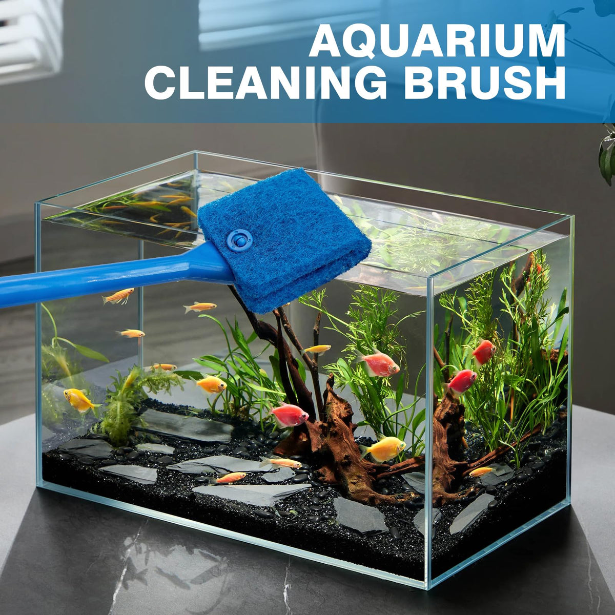 Double Sided Aquarium Cleaning Brush L4794