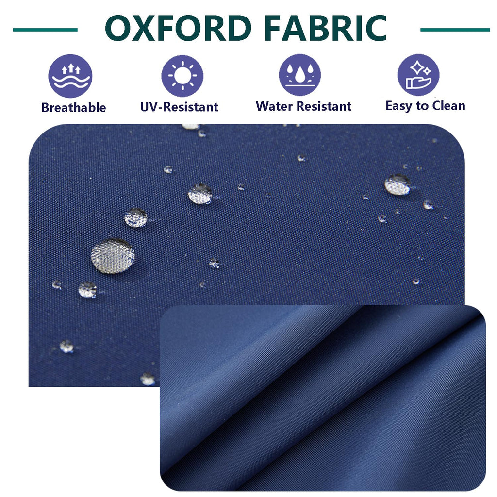 Patio Cushion Covers 16x16x2.5 Navy Blue 2 Packs I50755