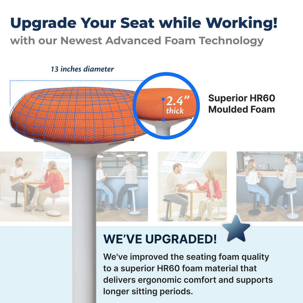Height Adjustable Swivel Wobble Stool B394902