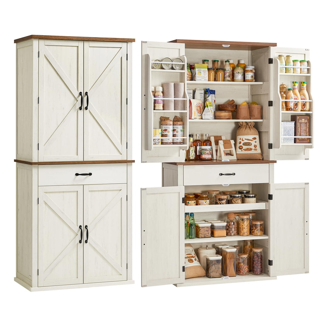 Freestanding Tall Pantry Cabinet with Drawer S758838