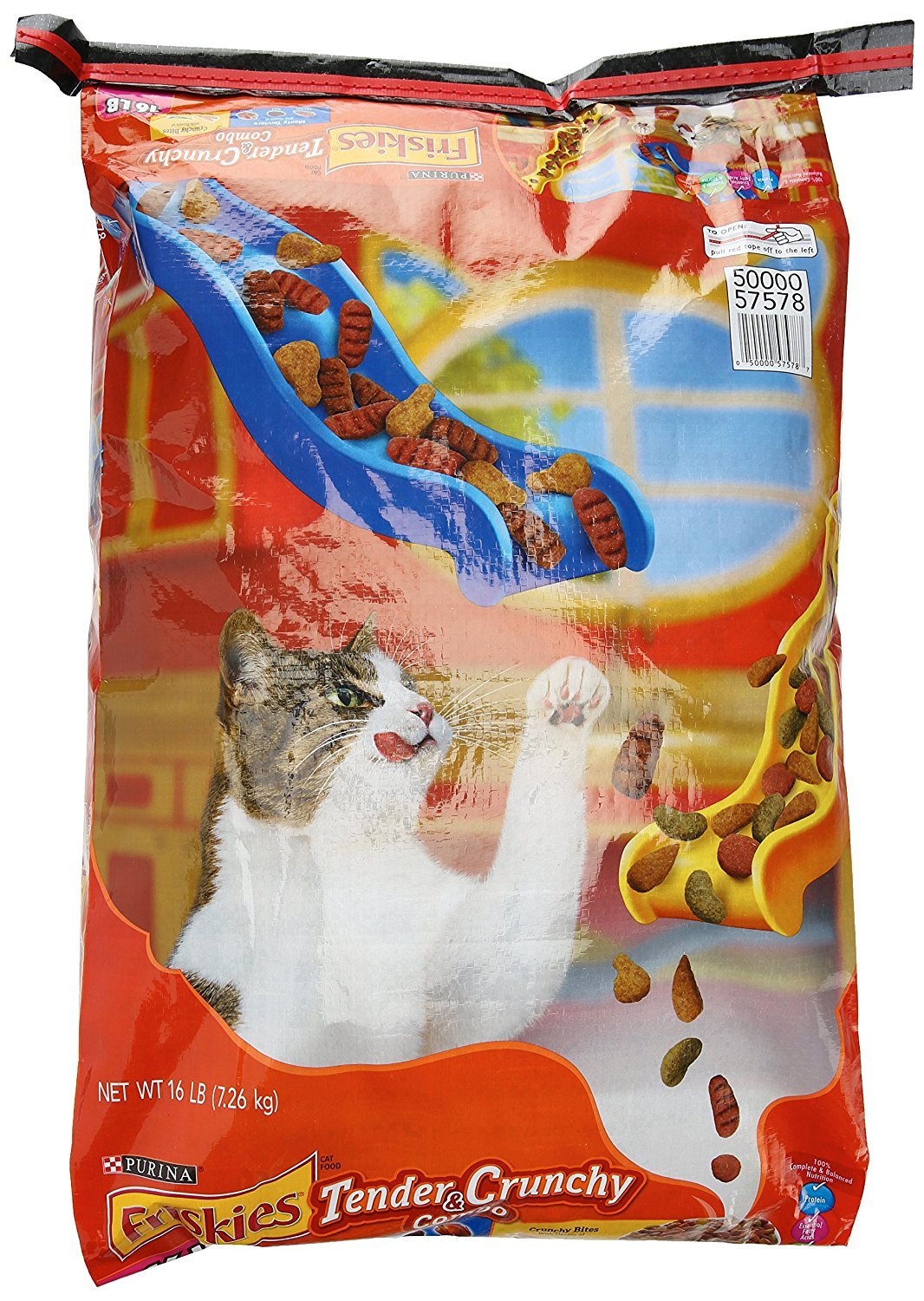 Dry Cat Food 16 Lb Bag U1566
