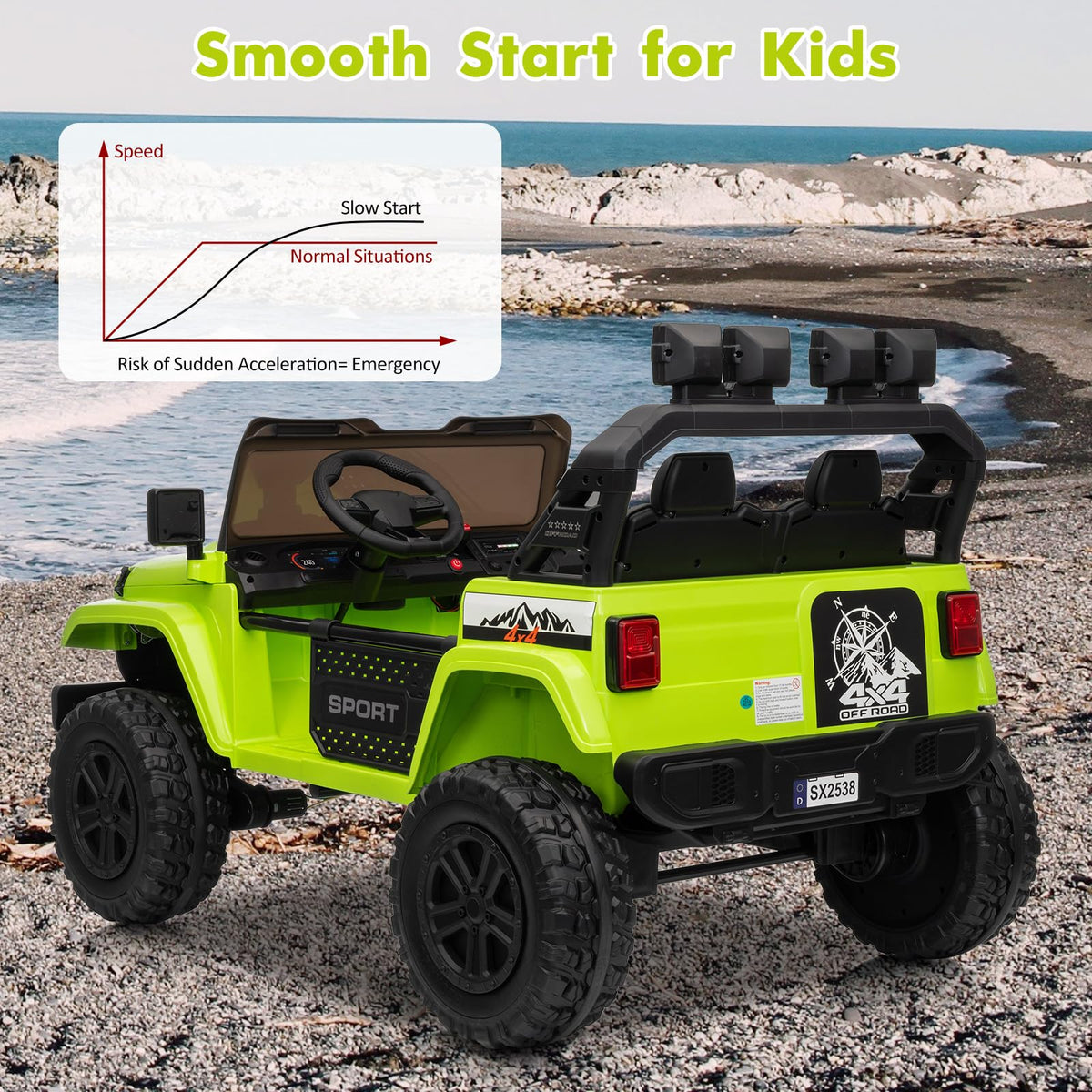 24V 2 Seaters Battery Powered Ride on Car A655996