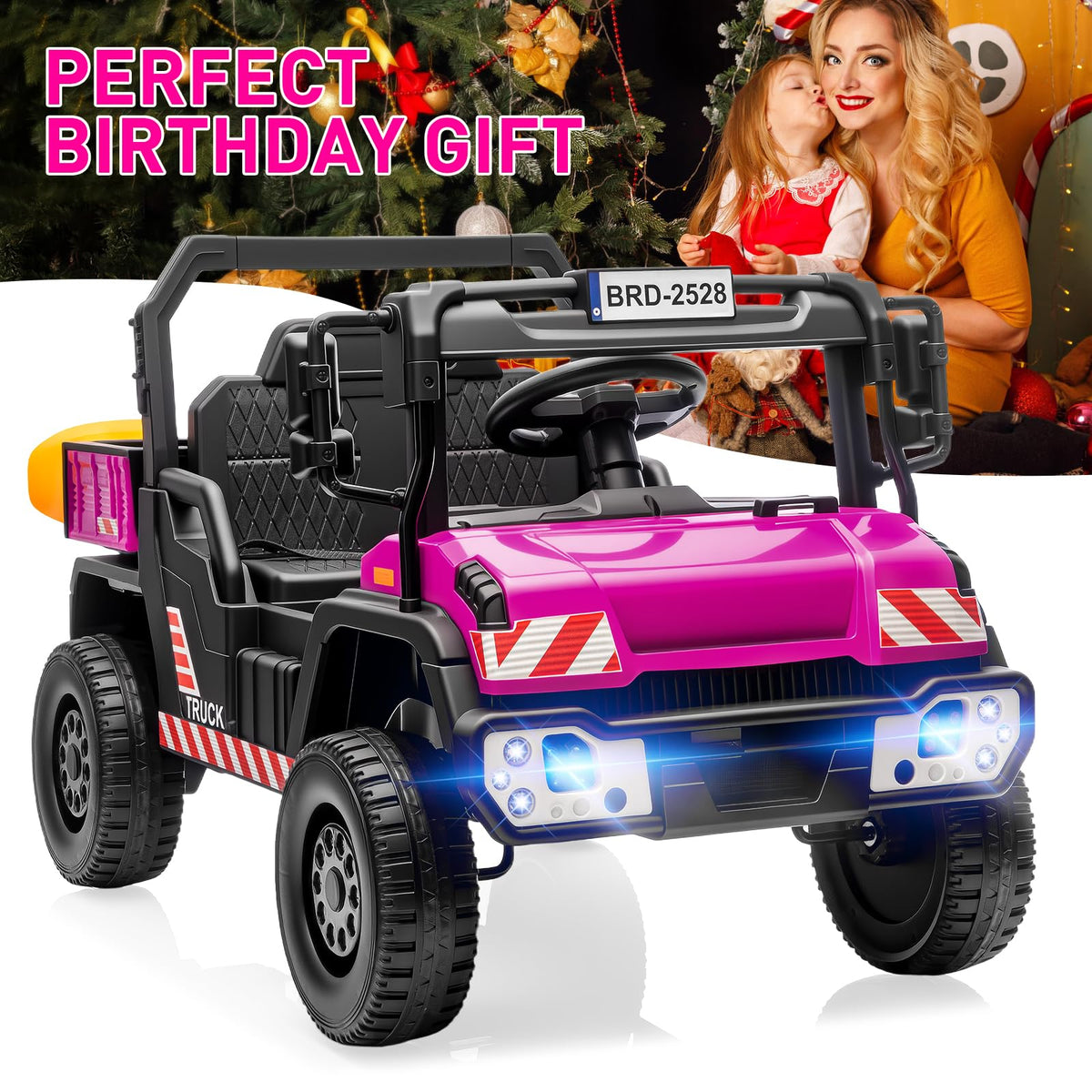 24V Kids Ride On Dump Truck Car with Electric Dump Bed and Remote Control H970108